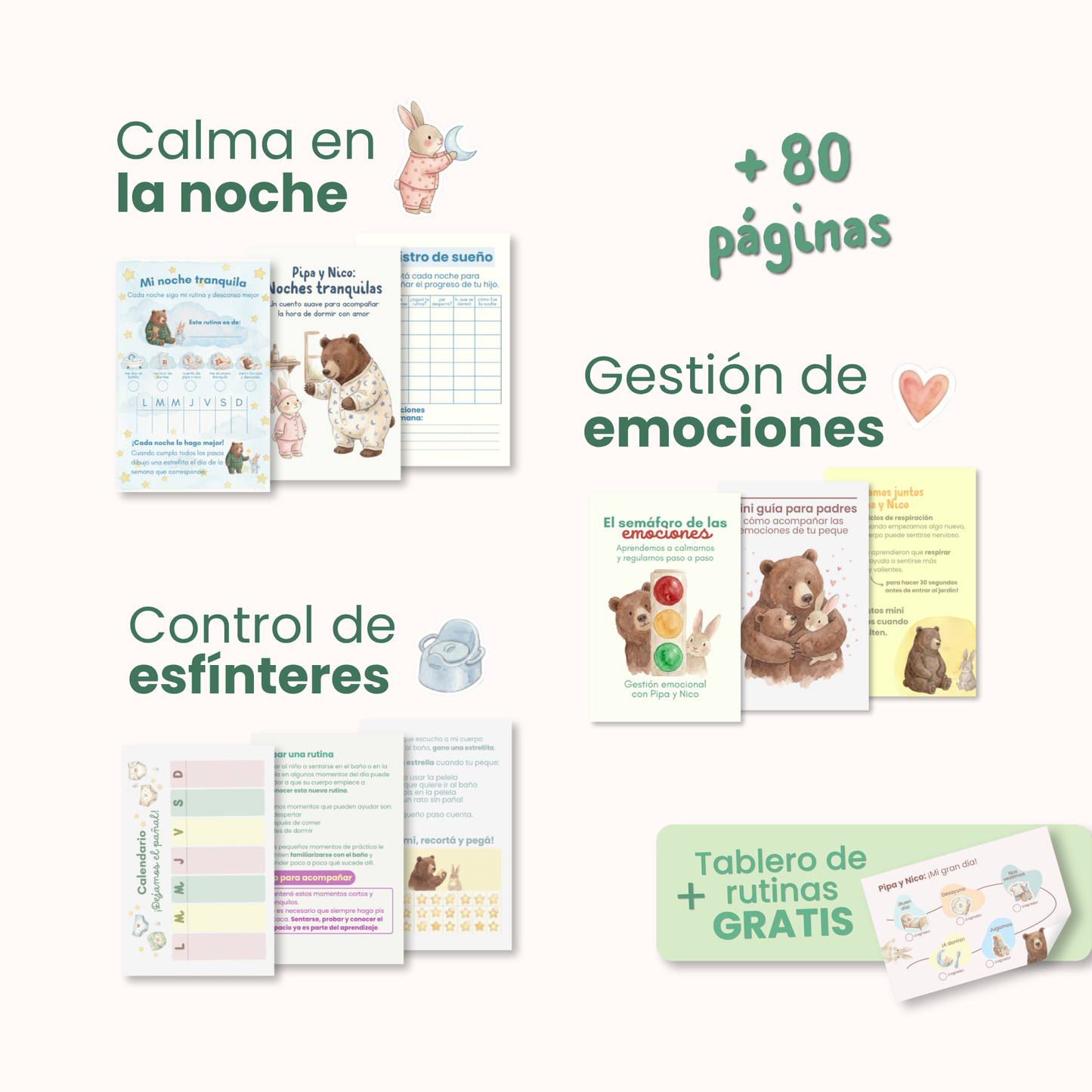 Kit completo Pipa y Nico + REGALO